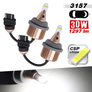 3156 3157 4157 Brake Tail Stop LED Light Bulbs 6000K Xenon White Bright - Picture 1 of 6