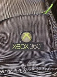 XBOX 360 Backpack Protective Backpack Bag Black Gray & Green B69 Authentic X Box - Picture 1 of 7