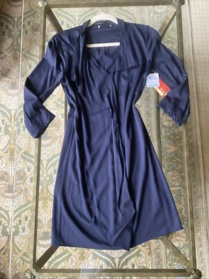 Vestido Elie Tahari Tejido Y2K Vintage Azul Talla 4 Volantes Bruja Capricho $368 Foto 1 de 4