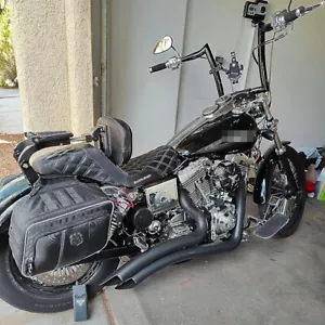 MOFUN Multi-Purpose Sissy Bar Backrest For 2018-2024 Harley Fat Bob Gloss Black - Picture 1 of 8