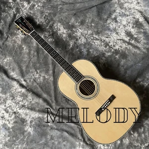 Guitarra Eléctrica Acústica Natural 00042 Tipo 6 Cuerdas Tapa de Abeto Cuello de Caoba - Imagen 1 de 9