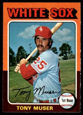 1975 O-Pee-Chee Tony Muser Chicago White Sox #348 R116 - Image 1 of 2