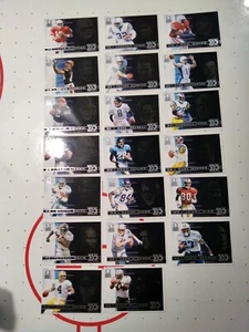 2000 PACIFIC OMEGA EO PORTRAITS Complete Football Set 20 Moss Rice Favre Manning - Picture 1 of 10