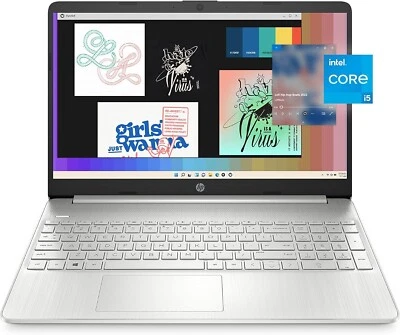 15.6" HP Laptop Intel i5 Iris X 256 SSD NVMe 8 GB DDR4Win 11  Anti-glare Screen - Image 1 of 4