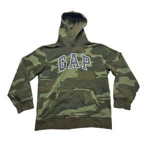 Gap Hoodie Youth XXL Green Camo Sweatshirt Sweater Spell Out Youth 2XL - Picture 1 of 6