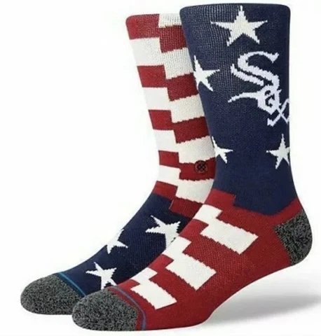 Men’s STANCE Chicago White Sox Brigade Crew Socks USA Salute Size 9-13 Large Cover