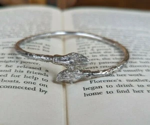 Bracciale Bypass Serpente Vintage ad Antico Inciso Argento Sterling 925 - Foto 1 di 8
