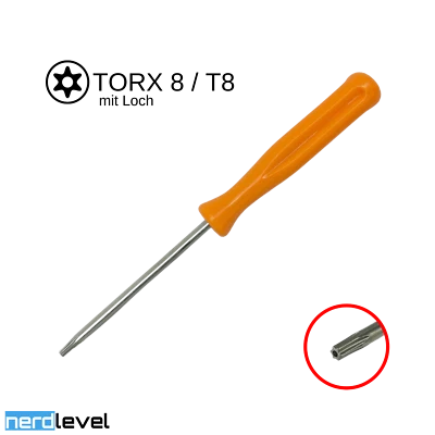 NERDLEVEL Schraubendreher T8 Schraubenzieher TORX 8 für Microsoft Xbox 360 One Series S X