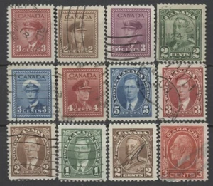 No: 99755 - CANADA - LOT OF 12 OLD STAMPS - USED!! - Imagen 1 de 1