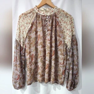 Top Gimmicks Hebilla Nuevo con Etiquetas Mujer Floral Paisley Talla S Boho Campesino Retazos - Imagen 1 de 9