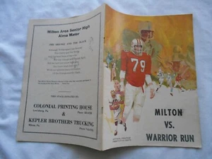 MILTON "BLACK PANTHERS" Vs WARRIOR RUN "DEFENDERS" FOOTBALL PROGRAM-SEPT.5,1975 - Picture 1 of 2
