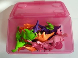Mini Rubber Dinosaurs Tiny Play Rubberized Dinosaurs Lot of 22 - Picture 1 of 8