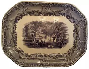 Antiker Podmore Walker Venus Maulbeerplatte Transferware Perlensteinzeug PWC - Bild 1 von 5