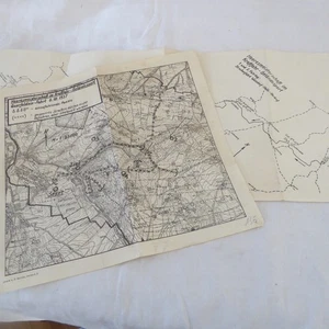 2 landkarten Heeresmeisterschaft Kraftfahr Geländesport 1937  (NE160) - Bild 1 von 7