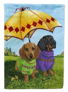 Caroline's Treasures Dachshund Hot Doggies House Flag PPP3084CHF - Picture 1 of 4