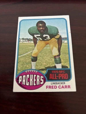 1976 Topps - Fred Carr #360 Green Bay Packers UTEP Miners All Pro - Image 1 of 2