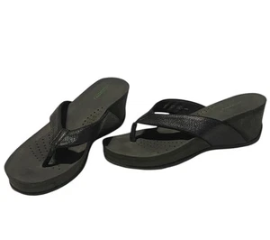 Baretraps Gammie sandali donna 8,5 nero infradito infradito zeppa comodi - Foto 1 di 21