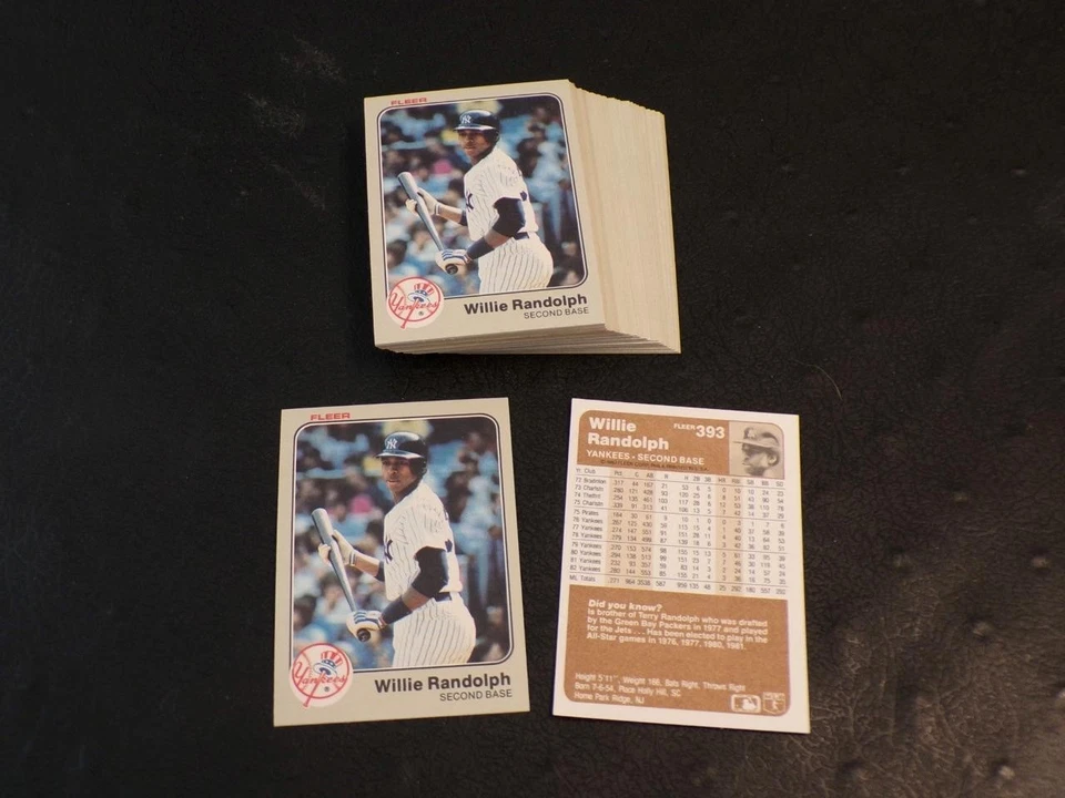 1983 Fleer #393 lot of 40 WILLIE RANDOLPH cards! YANKEES! - Image 1 of 1