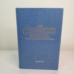 Celebration Hymnal Songs & Hymns for Worship 1997 Blue HC NIV NKJV Cracked Spine - Foto 1 di 12