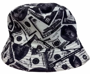 Millionaire To Be Dollar Bills For The Richest Graffiti Bucket Hat - OSFA NWT - Picture 1 of 6
