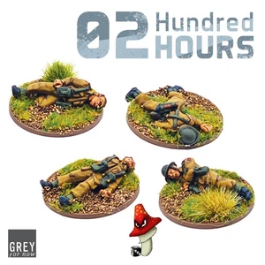 02 Hundred Hours British Army Casualties 28mm 1/56 Wargame Miniatures WW2 - Picture 1 of 1