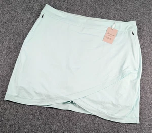 Falda corta envolvente Peter Millar Laura para mujer XL calmante azul claro rendimiento golf - Imagen 1 de 9