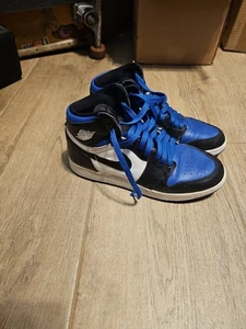 Nike Air Jordan 1 Retro High OG Royal Toe 575441 041 Jugend Größe 6,5 ohne Karton - Bild 1 von 14