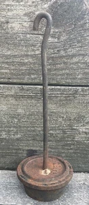 Vintage antike FAIRBANKS Bahnsteigwaage Waage Gusseisen Puck Gewichte Aufhänger - Bild 1 von 3