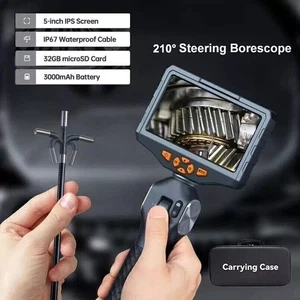 Boroscopio articulado Teslong TD500 1080P cámara de inspección de video bidireccional 210° - Imagen 1 de 7
