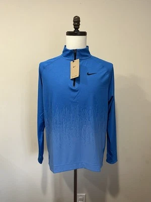 NWT $120 Nike Tour Men's Dri-FIT ADV 1/2-Zip Golf Top Blue Large FD5833-435 - Image 1 of 4