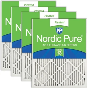 Nordic Pure 10x10x1 Pleated MERV 13 Air Filters 4 Pack (321) - Picture 1 of 10