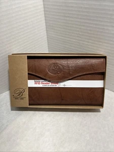 BUXTON Cuero Genuino Caoba Organizador RFID Escudo Cartera con Cubierta de Chequera - Imagen 1 de 7