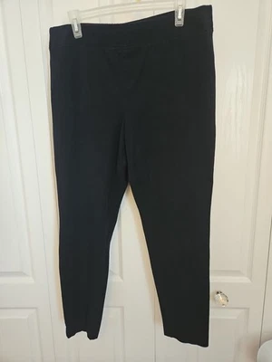Talbots Pants Skinny Ankle Navy Blue Stretch Back Pockets Women's 14 - Image 1 of 4