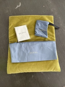 Gucci Limited Edition Velvet X-Large Folded Sunglasses Case Pouch - Picture 1 of 1
