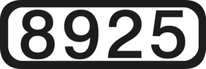 N125 - 6 Inch GE Number Board Decals - ShellScale Decals - Picture 1 of 1