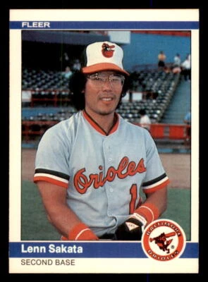 1984 Fleer #19 Lenn Sakata Baltimore Orioles - Image 1 of 2