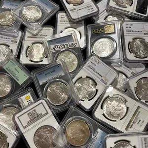 ✯US Morgan Silver Dollar Estate Coin Lot O, S, P✯ 1x MS64 PCGS or NGC Certified✯ - Picture 1 of 4