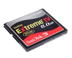 SanDisk 8GB Extreme IV CompactFlash Memory Card, Pouch, free RescuePro Deluxe - Picture 1 of 5