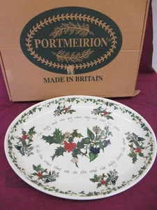 PORTMEIRION, England Holly & Ivy Turkey Platter 20.25" x 15.25" unused - Picture 1 of 7