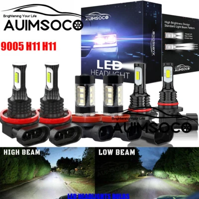 Kit combinado de faros LED y bombillas antiniebla 6000 k para Toyota Highlander 2014-2019 Foto 1 de 4