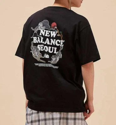 New Balance UNI Seoul Tiger T-Shirts Unisex Casual Top Tee Black NWT NBNEF3A063 - Image 1 of 4