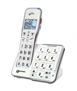 Geemarc AmpliDECT 595 schnurloses verstärktes 50 dB Schwerhörigentelefon Fototas - Zdjęcie 1 z 4