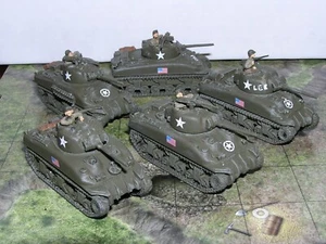 Flames of War American M4 Sherman Metal 15mm - Picture 1 of 1