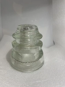 Vintage Hemingray 45 Clear Glass Insulator 24-50::::: Made In USA - Picture 1 of 6