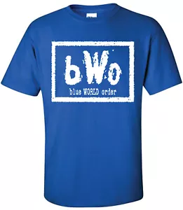 bWo Blue World Order T-SHIRT - XS-5XL - Blue Meanie (kids sizes on request) - Picture 1 of 2