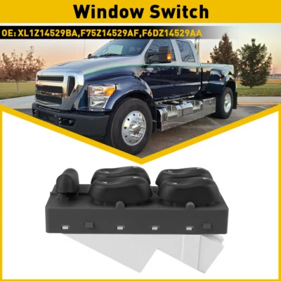 Interruptor de alimentación de ventana lateral principal del conductor para Ford F250 F350 F450 F550 1999-2001 Foto 1 de 4