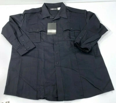 NEW BLAUER MENS STREETGEAR LONG SLEEVE SHIRT 8703X DARK NAVY XL x 33" REG - Image 1 of 3