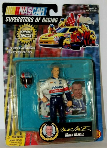 1998 NASCAR Superstars of Racing 5" Mark Martin Figurine & Collector Card NEW Cover