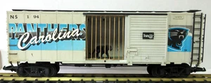 G SCALE ARISTO CRAFT CUSTOMIZED & WEATHERED CAROLINA PANTHERS BOX CAR - Picture 1 of 5