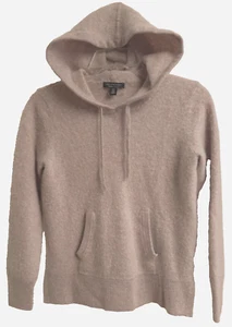 Saks Fifth Avenue 100% Kaschmir Camel Hoodie Kängurutasche Langarm Gr. M - Bild 1 von 12